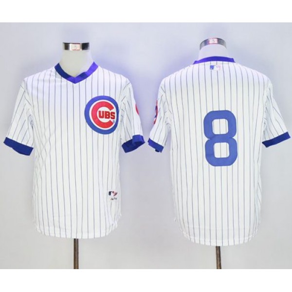 Cubs #8 Andre Dawson White 1988 Turn Back The Clock Stitched Jersey