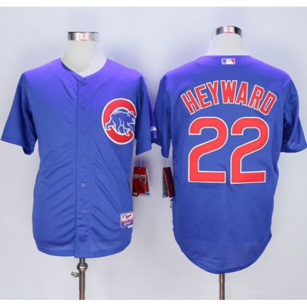 Cubs #22 Jason Heyward Blue Alternate Cool Base Stitched Jersey