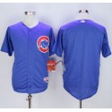 Cubs Blank Blue Cool Base Stitched Jersey