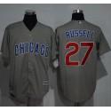 Cubs #27 Addison Russell Grey New Cool Base Stitched Jersey