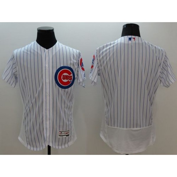 Cubs Blank White Flexbase Authentic Collection Stitched Jersey