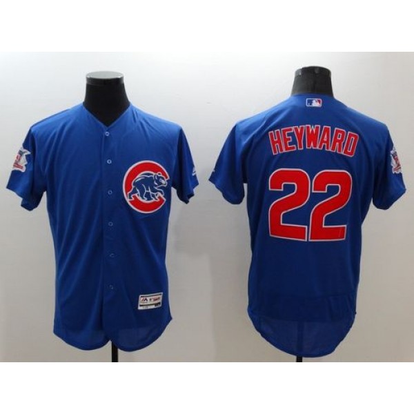 Cubs #22 Jason Heyward Blue Flexbase Authentic Collection Stitched Jersey