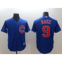 Cubs #9 Javier Baez Royal Throwback Cool Base Stitched Jersey