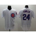 Cubs #24 Dexter Fowler White Flexbase Authentic Collection Stitched Jersey