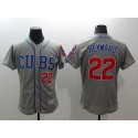Cubs #22 Jason Heyward Grey Flexbase Authentic Collection Alternate Road Stitched Jersey