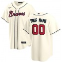 Atlanta Braves Customized Cream Stitched MLB Jersey