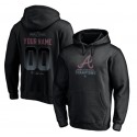 Atlanta Braves Black 2021 World Series Champions Custom Name Number Pullover Hoodie