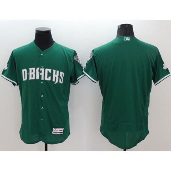 Diamondbacks Blank Green Celtic Flexbase Authentic Collection Stitched Jersey