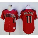Diamondbacks #11 A. J. Pollock Red Brick New Cool Base Stitched Jersey