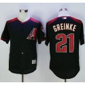 Diamondbacks #21 Zack Greinke Black Brick New Cool Base Stitched Jersey