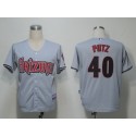 Diamondbacks #40 J.J Putz Grey Cool Base Stitched Jersey
