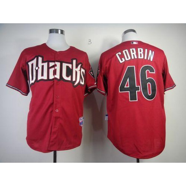Diamondbacks #46 Patrick Corbin Red Cool Base Stitched Jersey