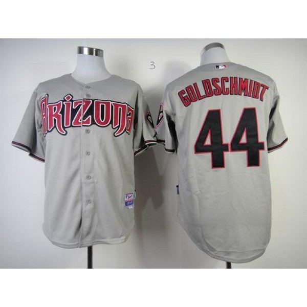 Diamondbacks #44 Paul Goldschmidt Grey Cool Base Stitched Jersey