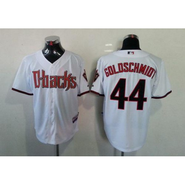 Diamondbacks #44 Paul Goldschmidt White Cool Base Stitched Jersey