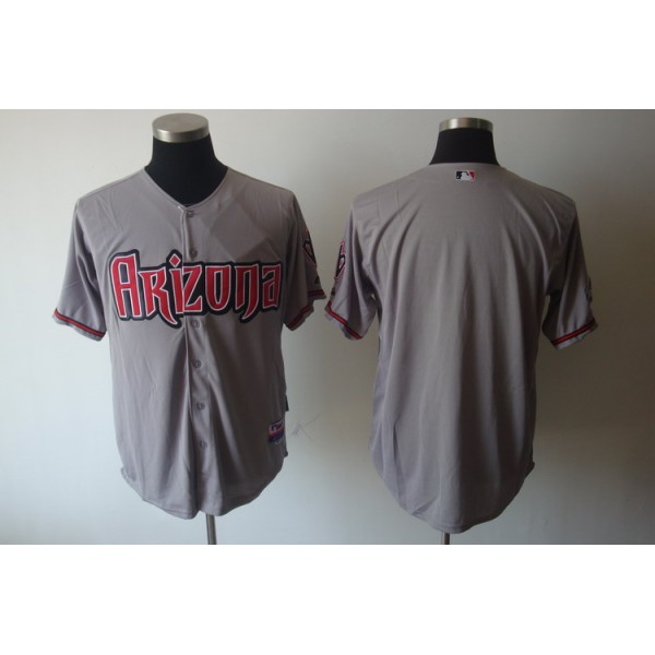 Diamondbacks Blank Grey Cool Base Stitched Jersey