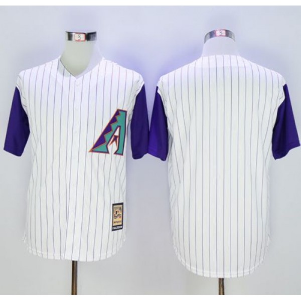 Diamondbacks Blank White Hall Of Fame Cool Base Stitched Jersey