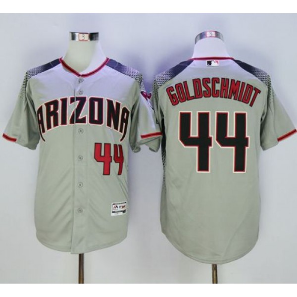 Diamondbacks #44 Paul Goldschmidt Gray Brick New Cool Base Stitched Jersey