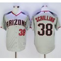 Diamondbacks #38 Curt Schilling Gray Brick New Cool Base Stitched Jersey