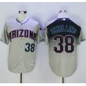 Diamondbacks #38 Curt Schilling Gray Capri New Cool Base Stitched Jersey