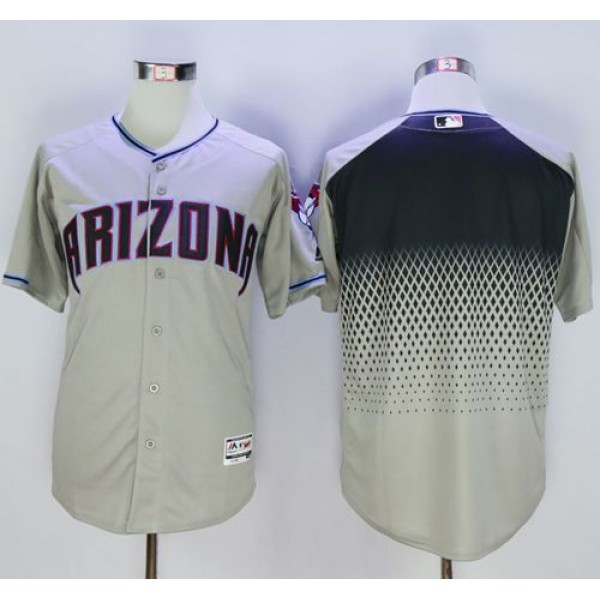 Diamondbacks Blank Gray Capri New Cool Base Stitched Jersey