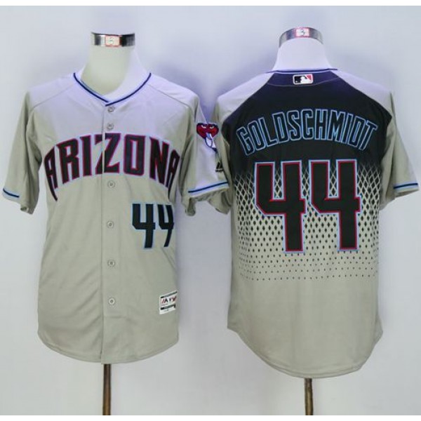 Diamondbacks #44 Paul Goldschmidt Gray Capri New Cool Base Stitched Jersey