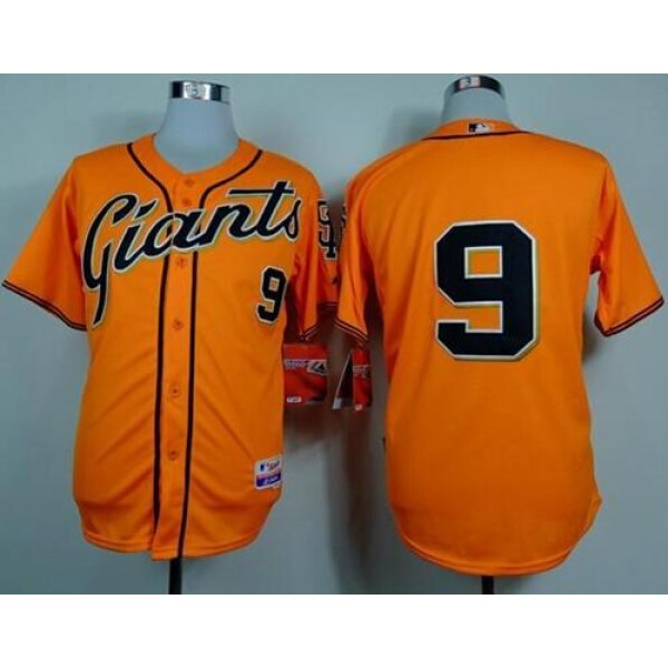 Giants #9 Brandon Belt Orange Cool Base Stitched Jersey