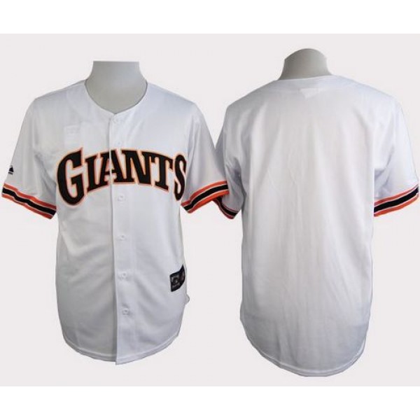 Giants Blank White 1989 Turn Back The Clock Stitched Jersey