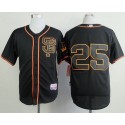 Giants #25 Barry Bonds Black Alternate Cool Base Stitched Jersey