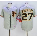 Giants #27 Juan Marichal Grey Cool Base Stitched Jersey