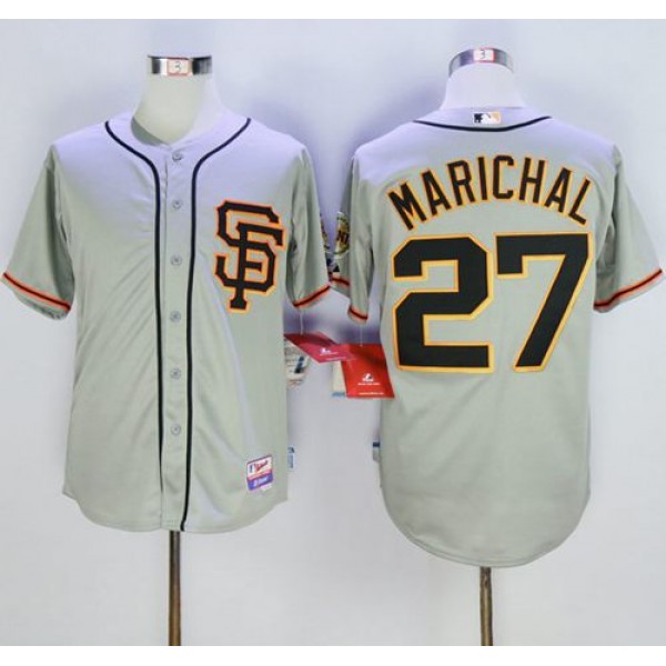 Giants #27 Juan Marichal Grey Cool Base Stitched Jersey