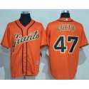 Giants #47 Johnny Cueto Orange New Cool Base Alternate Stitched Jersey