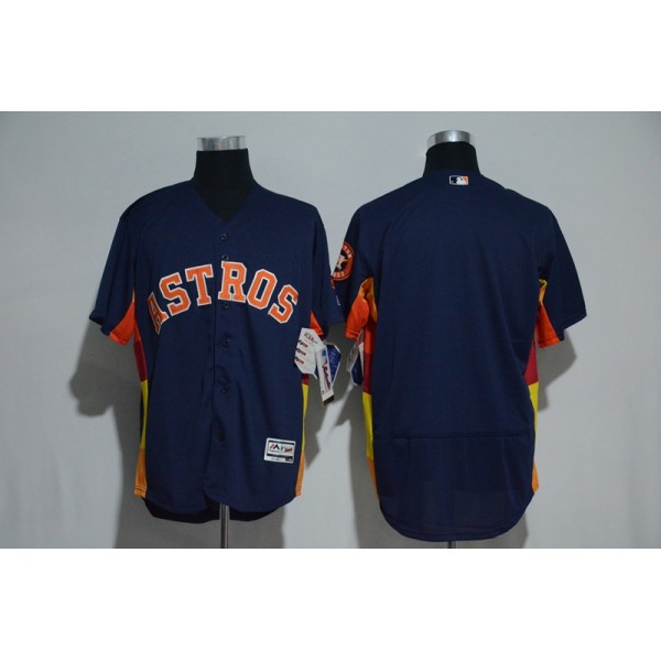 Houston Astros Majestic Alternate Navy Flex Base Authentic Collection Stitched Jersey