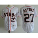 Houston Astros #27 Jose Altuve White Elite Stitched Jersey