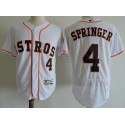 Houston Astros #4 George Springer White Elite Stitched Jersey