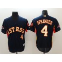 Houston Astros #4 George Springer Navy 2018 Gold Program Flexbase Stitched Jersey