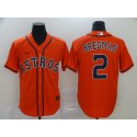 Houston Astros #2 Alex Bregman Orange Cool Base Stitched Jersey