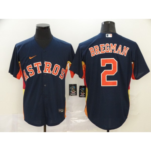 Houston Astros #2 Alex Bregman Navy Cool Base Stitched Jersey