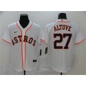Houston Astros #27 Jose Altuve White Cool Base Stitched Jersey