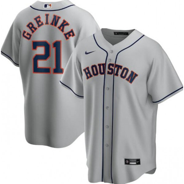 Houston Astros Grey #21 Alex Bregman Flex Base Stitched Jersey