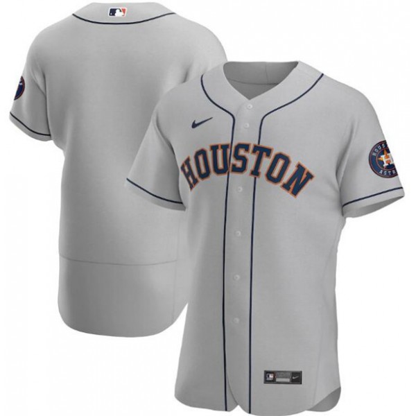Houston Astros Grey Flex Base Stitched Jersey