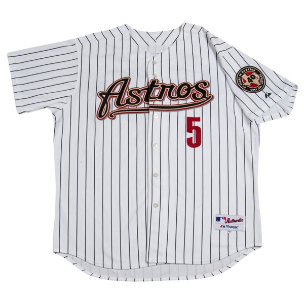 Houston Astros #5 Jeff Bagwell White Stitched Baseball Jersey