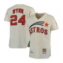 Houston Astros #24 Jimmy Wynn Cream Stitched Jersey