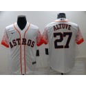Houston Astros #27 Jose Altuve White City Connect Cool Base Stitched Baseball Jersey