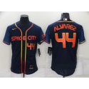 Houston Astros #44 Yordan Alvarez 2022 Navy City Connect Flex Base Stitched Baseball Jersey