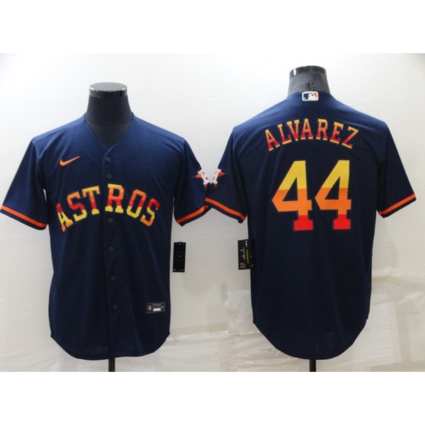 Houston Astros #44 Yordan Alvarez 2022 Navy Cool Base Stitched Jersey