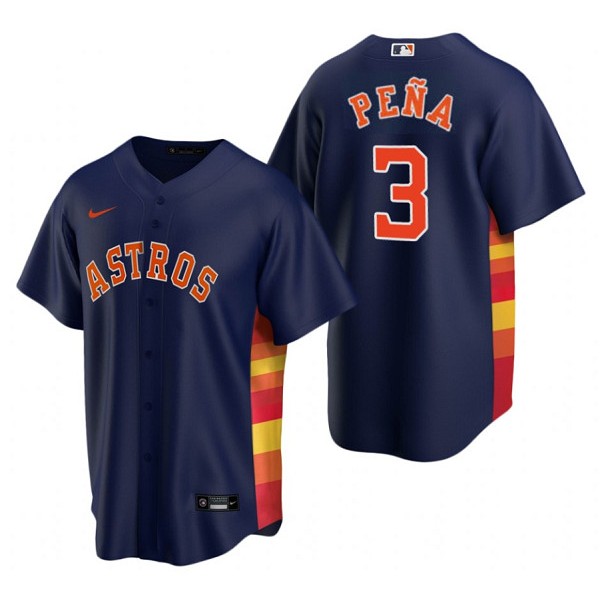 Houston Astros #3 Jeremy Pena Navy Cool Base Stitched Jersey