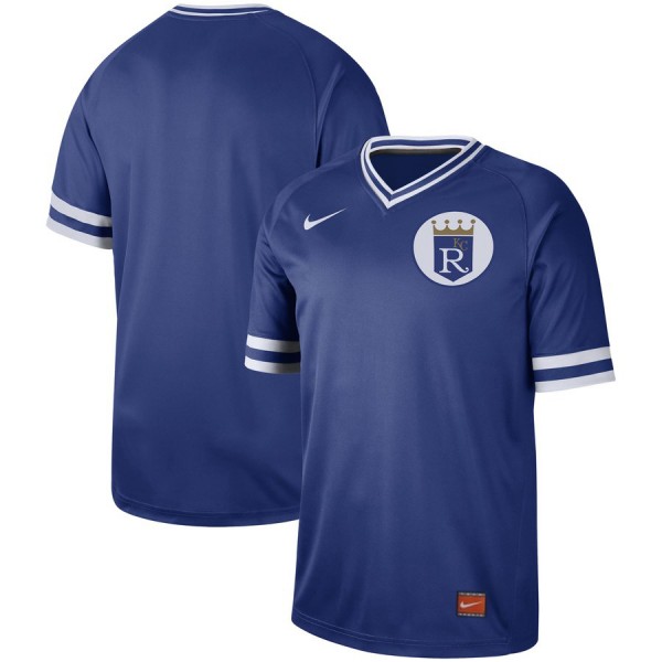 Kansas City Royals Blank Blue Cooperstown Collection Legend Stitched Jersey