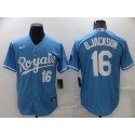 Kansas City Royals #16 Bo Jackson Light Blue Cool Base Stitched Jersey