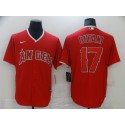 Los Angeles Angels Red #17 Shohei Ohtani Cool Base Stitched Jersey