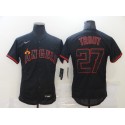 Los Angeles Angels #27 Mike Trout Black Flex Base Stitched Jersey